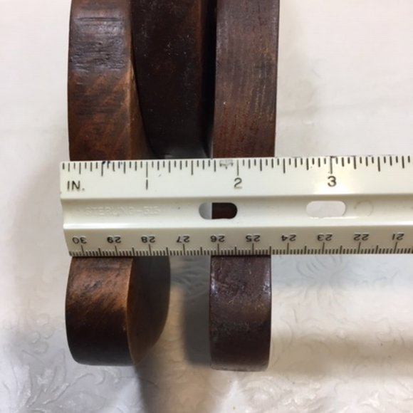 VTG Solid Wood Brown Bear w/Articulating Arms & Legs, Sits & Stands Folk Art 12" - Picture 9 of 9